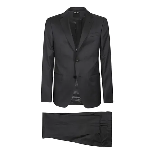 Suits > Suit Sets > Single Breasted Suits - - Zegna - Modalova