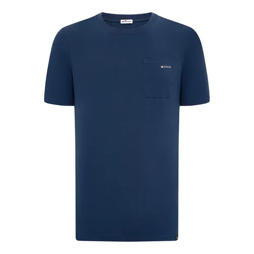 Kiton - Tops > T-Shirts - Blue - Kiton - Modalova