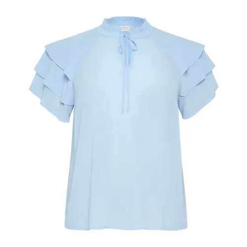 Blouses & Shirts > Blouses - - Kaffe Curve - Modalova
