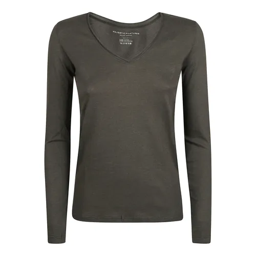 Tops > Long Sleeve Tops - - Majestic Filatures - Modalova
