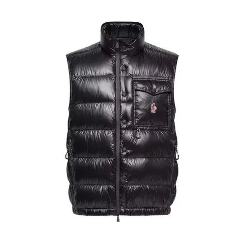 Moncler - Jackets > Vests - Black - Moncler - Modalova
