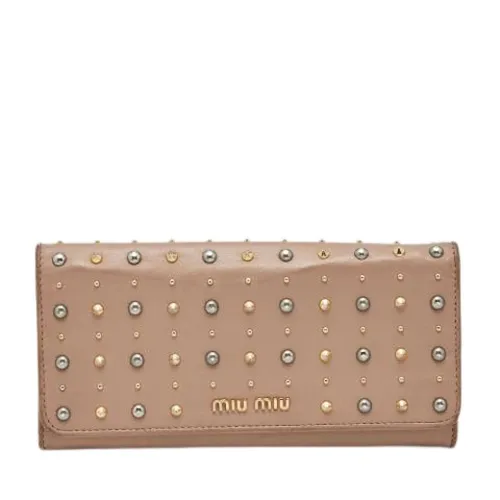 Pre-owned > Pre-owned Accessories > Pre-owned Wallets - - Miu Miu Pre-owned - Modalova