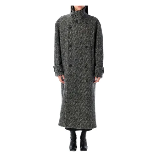 Coats > Double-Breasted Coats - - Msgm - Modalova