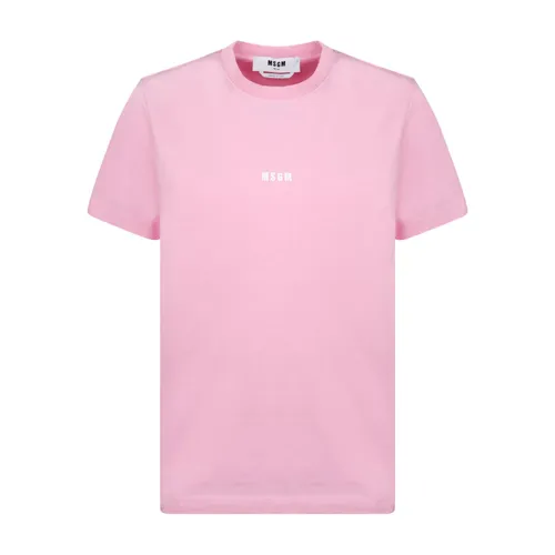Msgm - Tops > T-Shirts - Pink - Msgm - Modalova