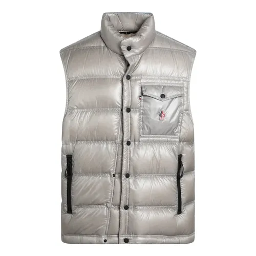 Moncler - Jackets > Vests - Gray - Moncler - Modalova