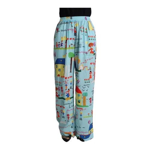 Trousers > Wide Trousers - - Dolce & Gabbana - Modalova
