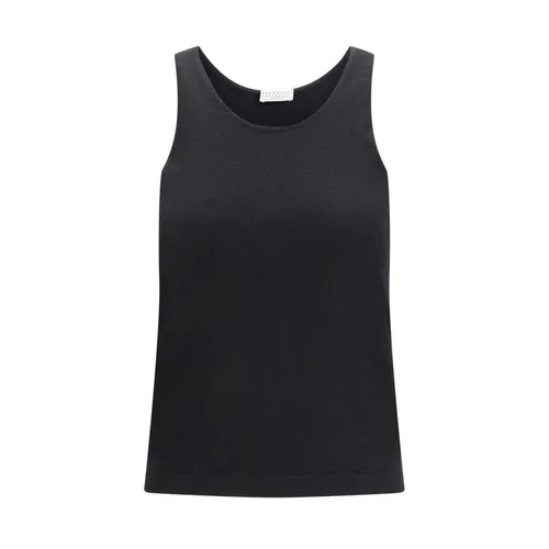 Tops > Sleeveless Tops - - Brunello Cucinelli - Modalova