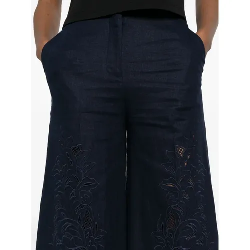 Trousers > Cropped Trousers - - Twinset - Modalova
