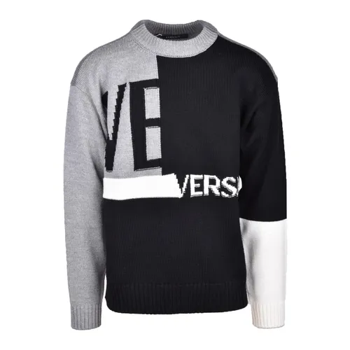 Knitwear > Round-neck Knitwear - - Versace - Modalova
