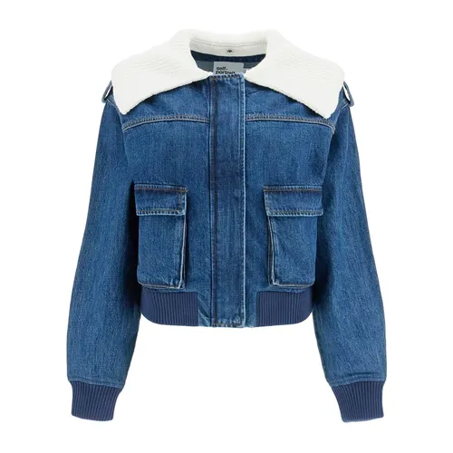 Jackets > Denim Jackets - - Self Portrait - Modalova