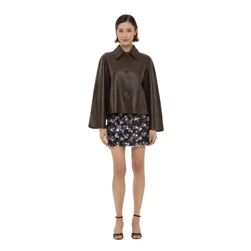 Jackets > Leather Jackets - - P.a.r.o.s.h. - Modalova