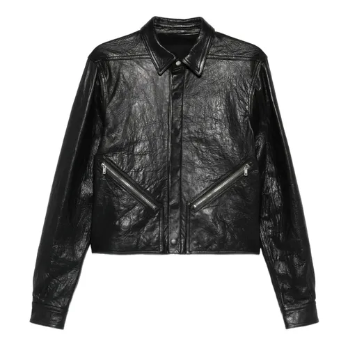 Jackets > Leather Jackets - - Rick Owens - Modalova