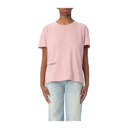 Dondup - Tops > T-Shirts - Pink - Dondup - Modalova