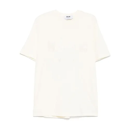 Msgm - Tops > T-Shirts - White - Msgm - Modalova