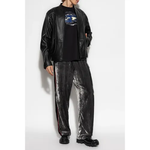 Jackets > Leather Jackets - - Diesel - Modalova