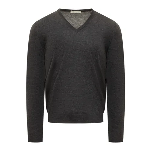 Knitwear > V-neck Knitwear - - Filippo De Laurentiis - Modalova