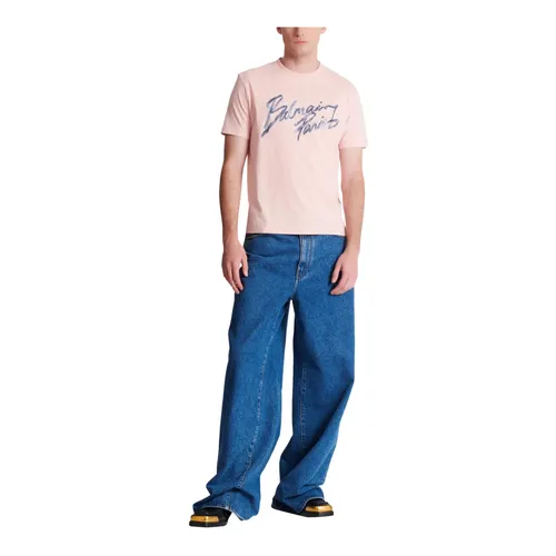 Balmain - Tops > T-Shirts - Pink - Balmain - Modalova