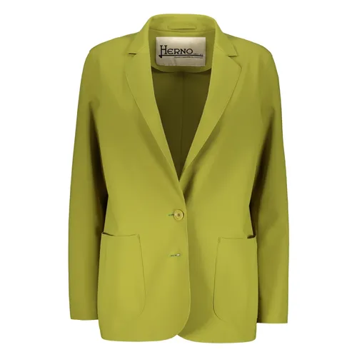 Herno - Jackets > Blazers - Green - Herno - Modalova