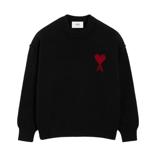 Knitwear > Round-neck Knitwear - - Ami Paris - Modalova
