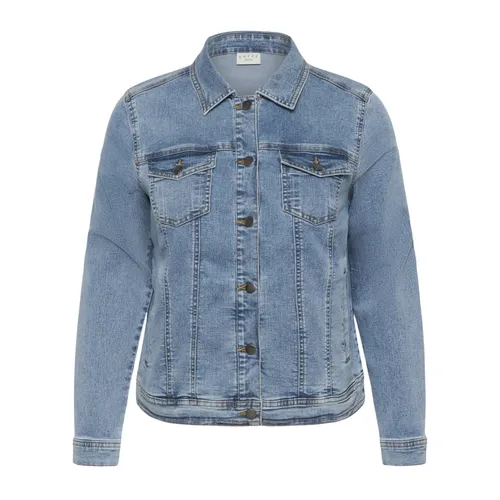 Jackets > Denim Jackets - - Kaffe Curve - Modalova