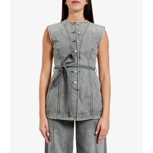Sportmax - Jackets > Vests - Gray - Sportmax - Modalova