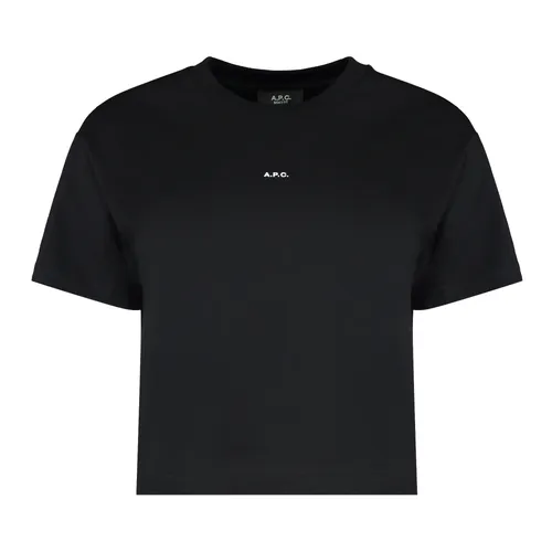 A.p.c. - Tops > T-Shirts - Black - A.p.c. - Modalova