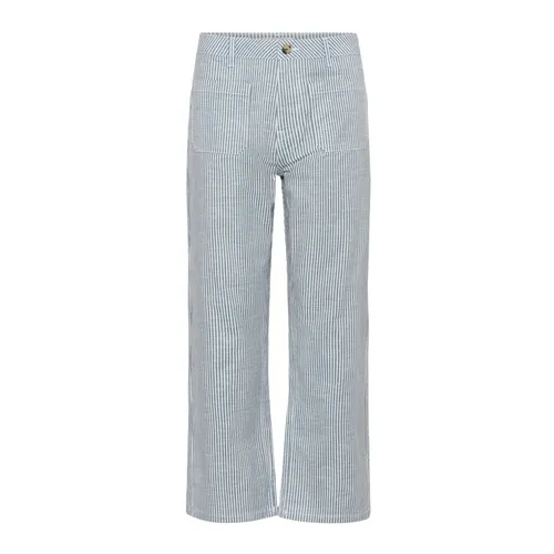 Trousers > Cropped Trousers - - Cream - Modalova
