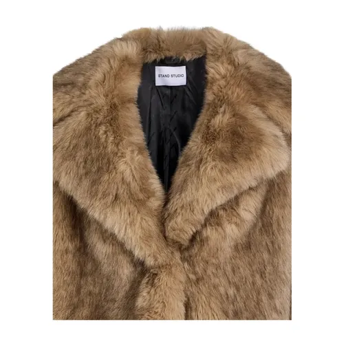 Jackets > Faux Fur & Shearling Jackets - - Stand Studio - Modalova