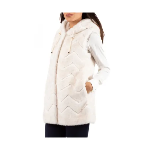 Luckylu - Jackets > Vests - White - Luckylu - Modalova