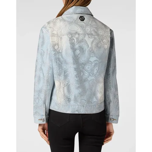 Jackets > Denim Jackets - - Philipp Plein - Modalova