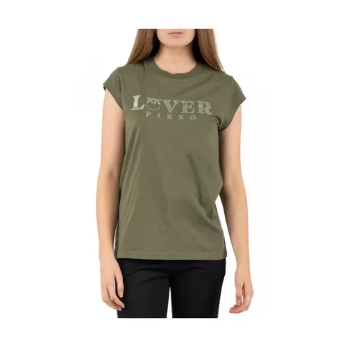 Pinko - Tops > T-Shirts - Green - Pinko - Modalova