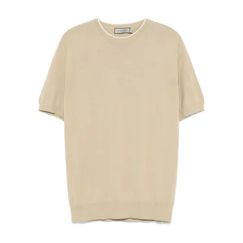 Canali - Tops > T-Shirts - Beige - Canali - Modalova