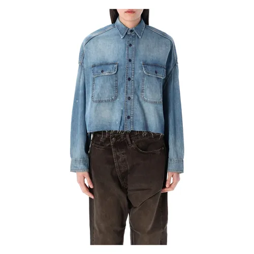 Blouses & Shirts > Denim Shirts - - R13 - Modalova