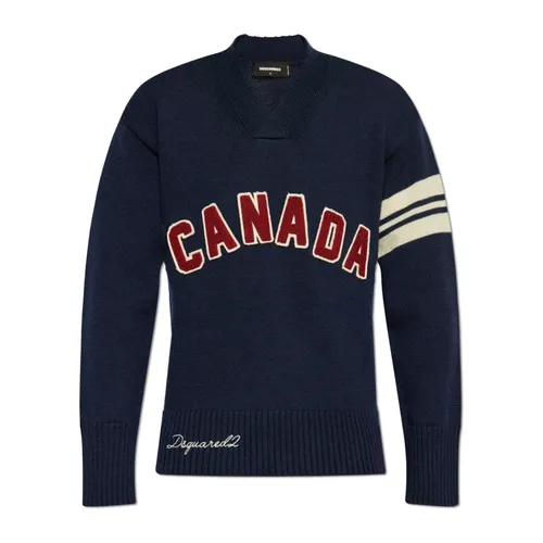 Knitwear > V-neck Knitwear - - Dsquared2 - Modalova