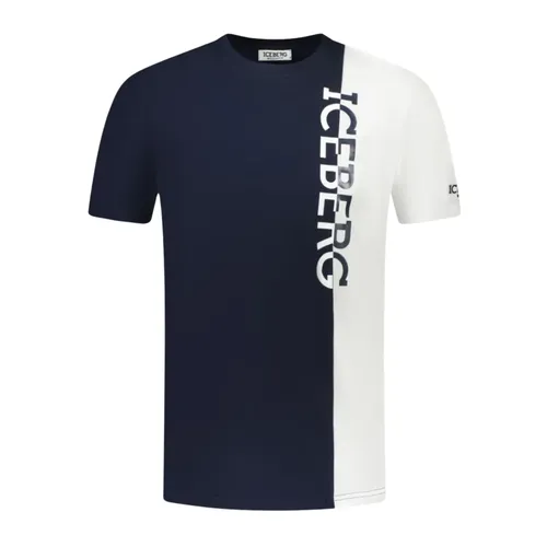 Iceberg - Tops > T-Shirts - Blue - Iceberg - Modalova