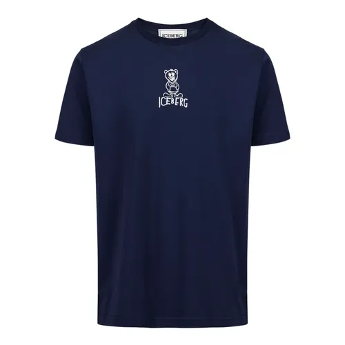 Iceberg - Tops > T-Shirts - Blue - Iceberg - Modalova