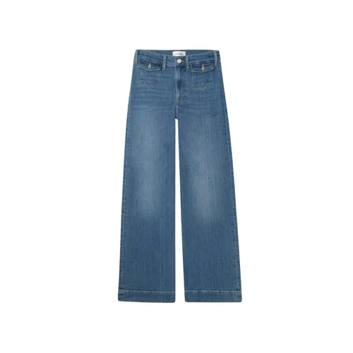 Frame - Jeans > Wide Jeans - Blue - Frame - Modalova