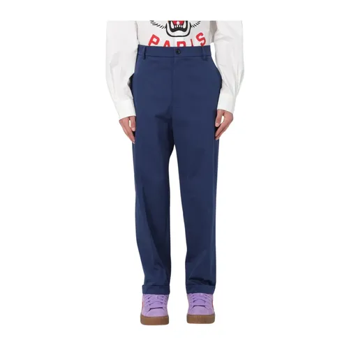 Kenzo - Trousers > Chinos - Blue - Kenzo - Modalova