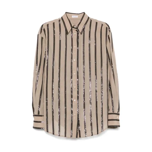 Blouses & Shirts > Shirts - - Brunello Cucinelli - Modalova