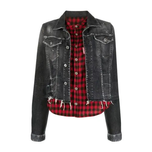 Jackets > Denim Jackets - - Dsquared2 - Modalova