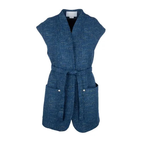 Genny - Jackets > Vests - Blue - Genny - Modalova