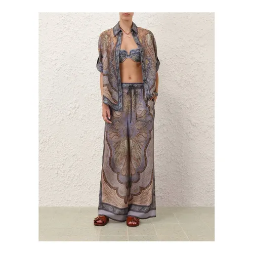 Trousers > Wide Trousers - - Zimmermann - Modalova