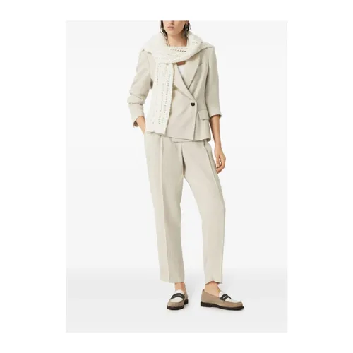 Trousers > Tapered Trousers - - Brunello Cucinelli - Modalova