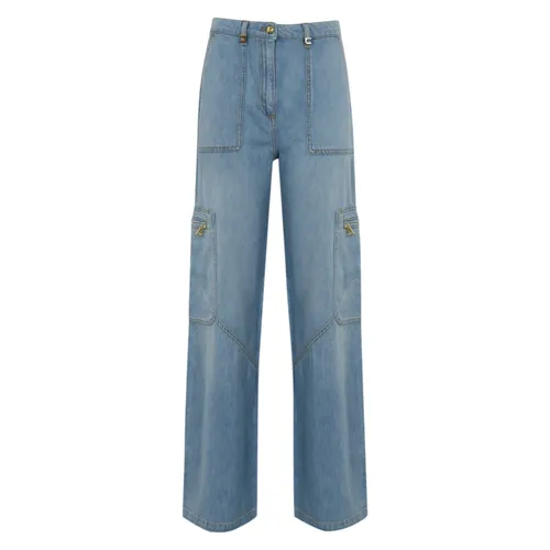Jeans > Straight Jeans - - Elisabetta Franchi - Modalova