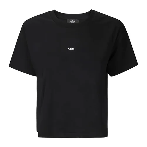 A.p.c. - Tops > T-Shirts - Black - A.p.c. - Modalova