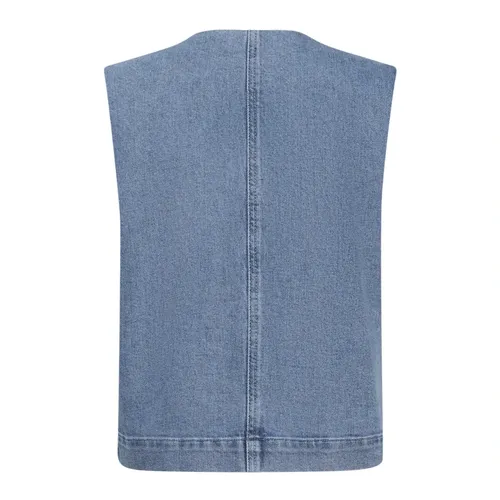 Jackets > Vests - - Soaked in Luxury - Modalova