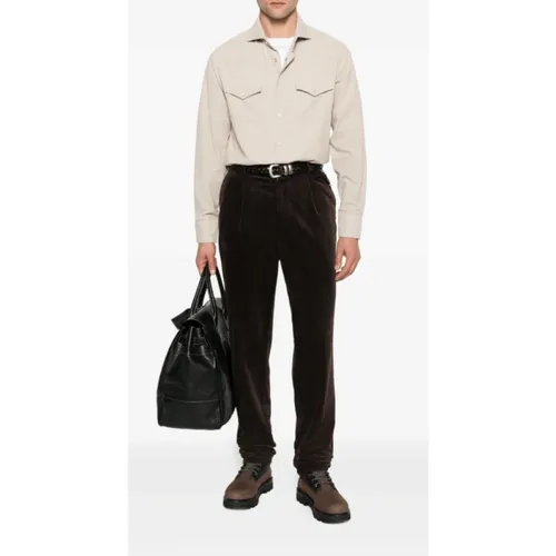 Trousers > Straight Trousers - - Brunello Cucinelli - Modalova