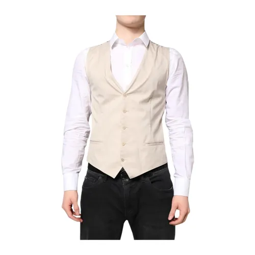 Suits > Suit Vests - - Dolce & Gabbana - Modalova