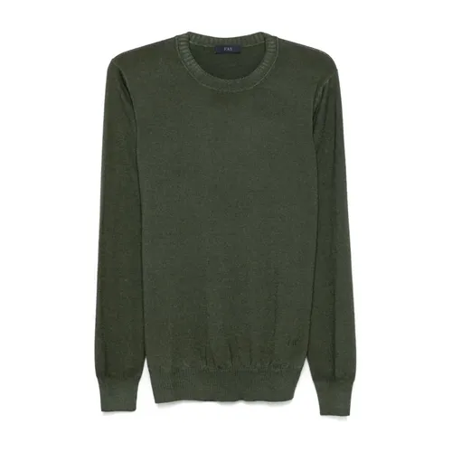 Knitwear > Round-neck Knitwear - - Fay - Modalova