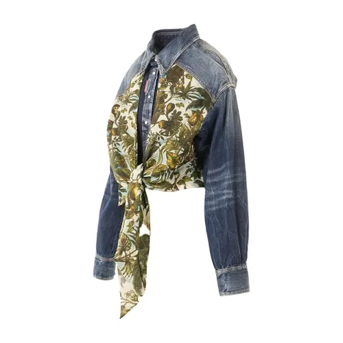 Jackets > Denim Jackets - - Dsquared2 - Modalova
